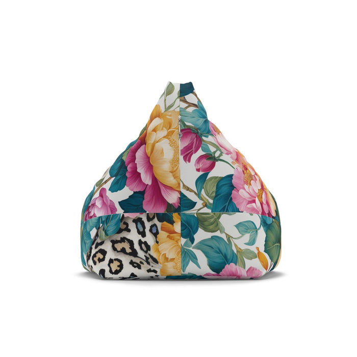 Leopard Print Bean Bag Chair Slipcover - Plush, Sleek, and Inviting