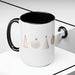 Morning Elegance Duo-Tone Ceramic Coffee Cups - Premium Morning Delight