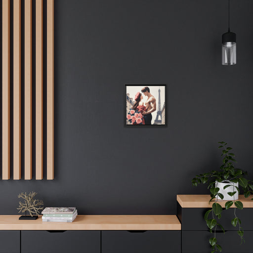 Elite Maison Matte Canvas Wall Art with Black Wood Frame