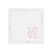 Elegant Custom White Paper Napkins with Coined Borders