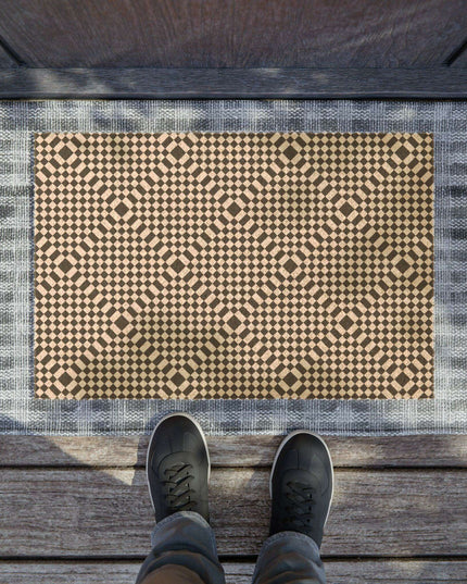 Personalized Geometric Welcome Mat: Enhance Your Home's Entrance with Elegance
