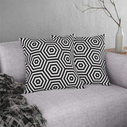 Stylish Waterproof Geometric Floral Throw Pillows for Indoor and Outdoor Decor