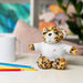 Customizable 8" Peekaboo Plush Animals for Valentine's Day with Personalizable Tees