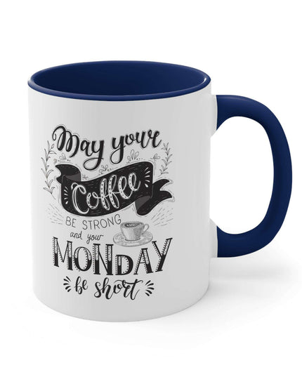 Vibrant Interior Two-Tone 11oz Custom Ceramic Coffee Mug