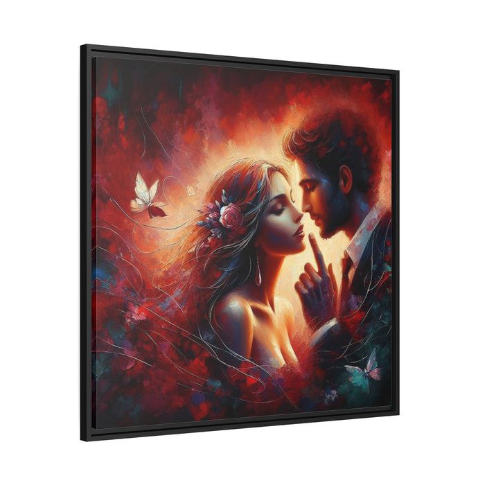 Romantic Elegance - Stylish Valentine's Day Matte Canvas Wall Art Piece