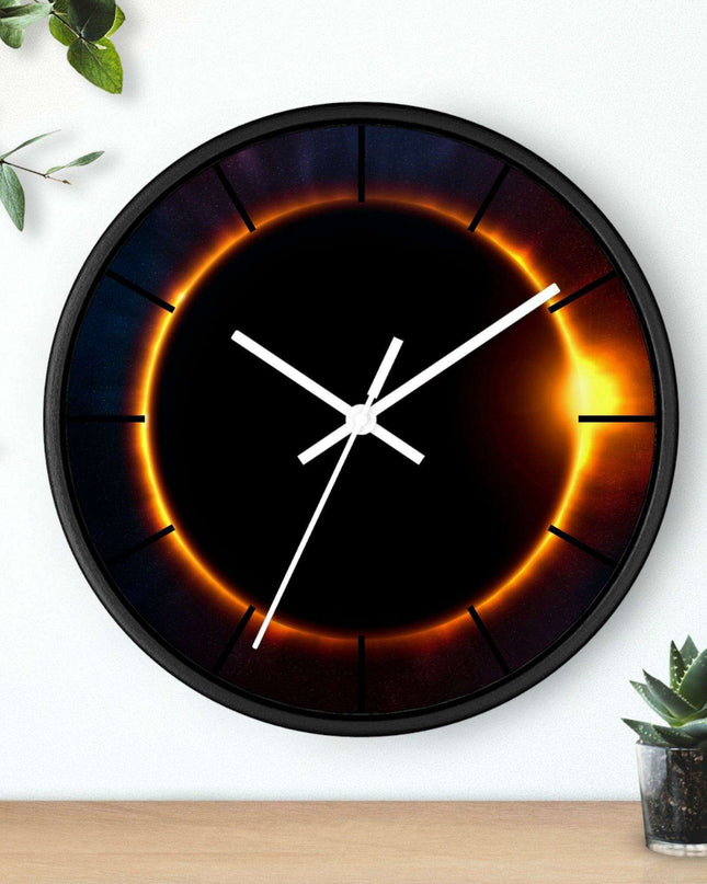 Elegant Wooden Framed Wall Clock for Upscale Home Interior