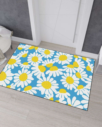 Personalized Chic Daisy Non-Slip Floor Mat for Stylish Home Interiors