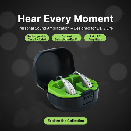 Peekaboo Studio Wireless Invisible Hearing Aid with Noise Reduction Te