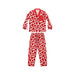 Scarlet Blossoms Women's Personalized Satin Pajama Set