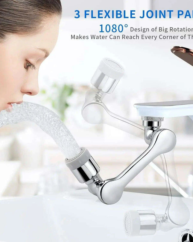 Versatile 1080° Rotating Faucet Extender for Optimal Water Flow