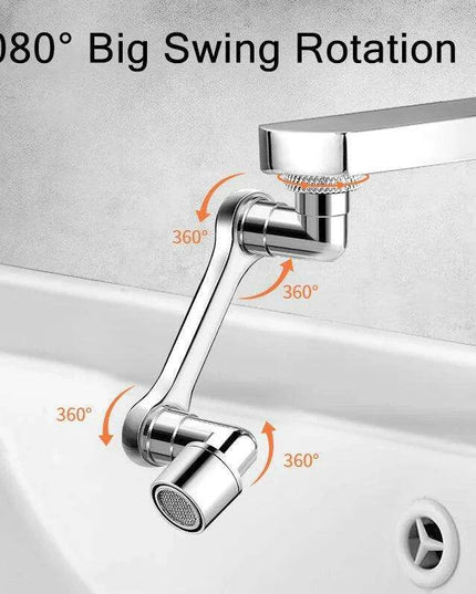 Versatile 1080° Rotating Faucet Extender for Optimal Water Flow