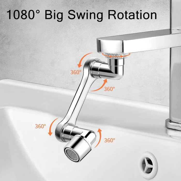 1080° Rotating Faucet Extender with Dual Water Modes - Effortless Setup and Sturdy ABS Build