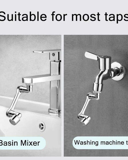 Versatile 1080° Rotating Faucet Extender for Optimal Water Flow