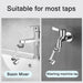 1080° Rotating Faucet Extender with Dual Water Flow Options - Effortless Setup and Strong Stainless Steel Build
