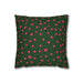 Elegant Pink Daisy Christmas Pillow Cover - Luxurious Holiday Home Accent