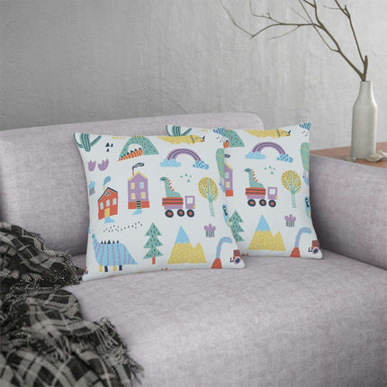 Colorful Nordic Floral Kids' Outdoor Waterproof Cushion Collection - Fun Zippered Pillows for Playtime Excitement