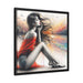 Chic Lady - Valentine Matte Canvas Wall Art with Pinewood Frame for Home Interiors