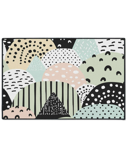 Chic Customizable Heavy Duty Polyester Floor Mat for Home Safety