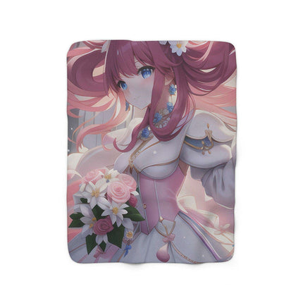 Anime Fantasy Tribal Plush Sherpa Blanket - Cozy Elegance for All Seasons