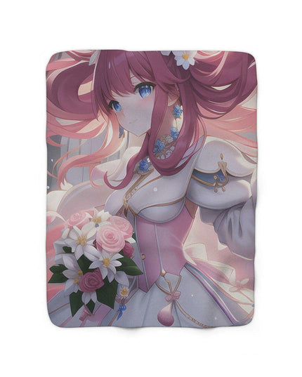 Anime Fantasy Tribal Plush Sherpa Blanket - Cozy Elegance for All Seasons