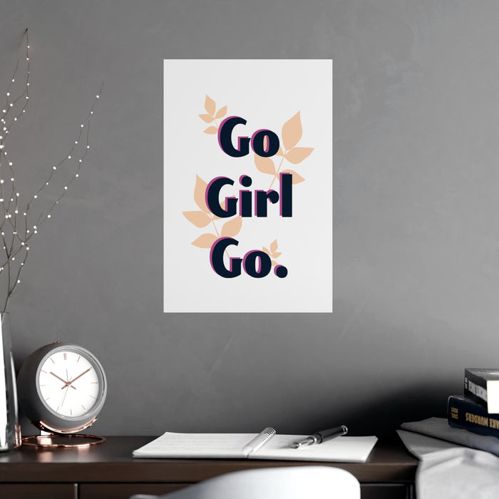 Chic Motivational Matte Posters - Stylish Art for Empowered Spaces