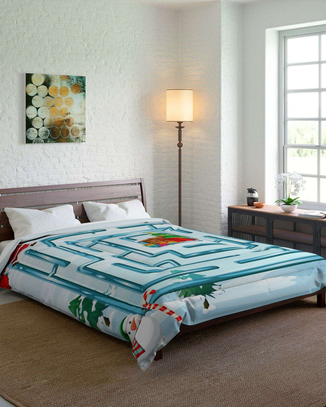 Elegant Winter Holiday Snuggle Blanket - Luxurious Polyester Warmth for Cozy Moments