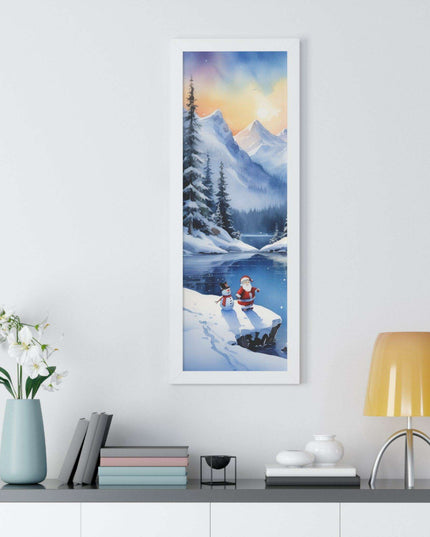 Sustainable Elegance: Eco-Friendly Fantasy Christmas Vertical Wall Art