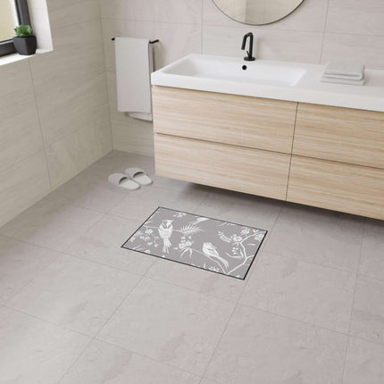 Chic Customizable Nordic Birds Floor Mat for Contemporary Home Styling