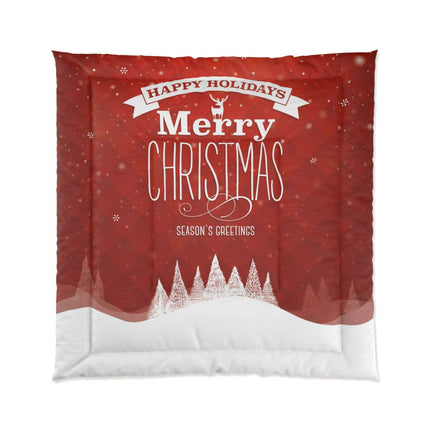 Festive Dreamscape - Luxurious Plush Polyester Blanket for Ultimate Sleep Warmth