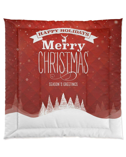 Festive Dreamscape - Luxurious Plush Polyester Blanket for Ultimate Sleep Warmth