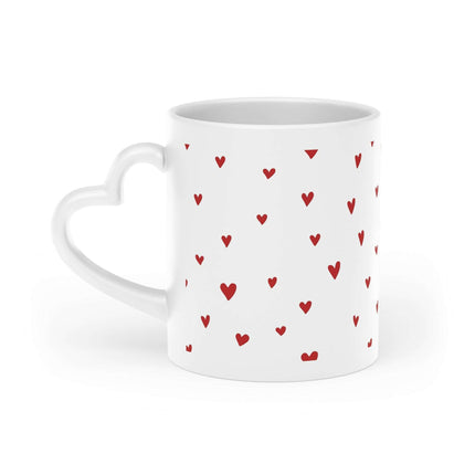 Elegant Heart-Shaped Ceramic Coffee Mug with Luxurious Duraglaze Finish