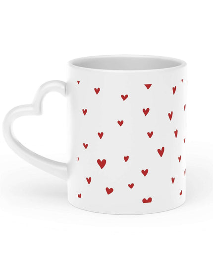 Elegant Heart-Shaped Ceramic Coffee Mug with Luxurious Duraglaze Finish