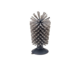 Double Head Suction Cup Wall Mounted Cleaning Brush for Glass and Kitchen