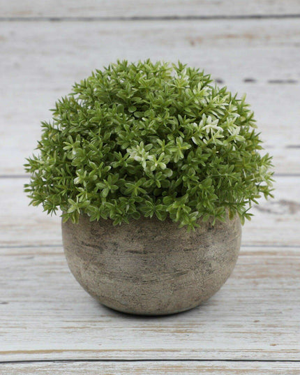 Serene Green Faux Bonsai Plant for Elegant Desk Decoration