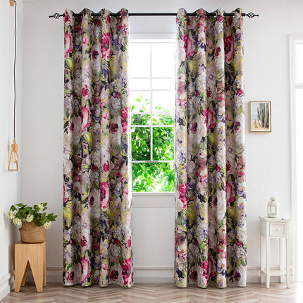 Peekaboo Studio Indoor Living Room Curtain - Printed Design, Light Fil