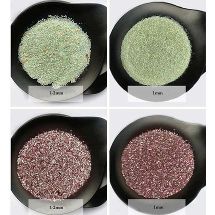 10g Iridescent Natural Seashell Fragments for Creative Nail Art and DIY Projects - Très Elite