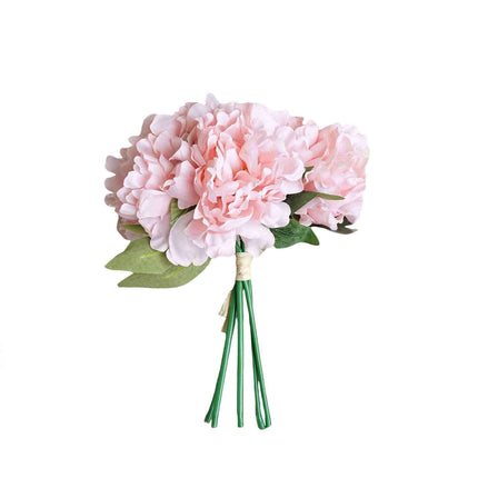 AliKopy 11" Pink Real Touch Silk Peonies Bouquet - Lifesize & Durable