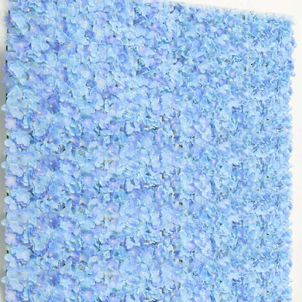 AliKopy 11 Sq Ft Light Blue UV Protected Artificial Hydrangea Wall Mat