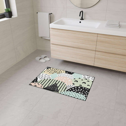 Chic Customizable Heavy Duty Polyester Floor Mat for Home Safety