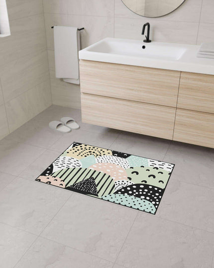 Chic Customizable Heavy Duty Polyester Floor Mat for Home Safety