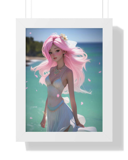 Eco-Conscious Mermaid Art Set with Sustainable Framing