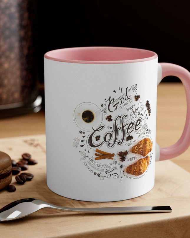 Vibrant Contrast 11oz Ceramic Coffee Mug - Chic Dual-Tone Style