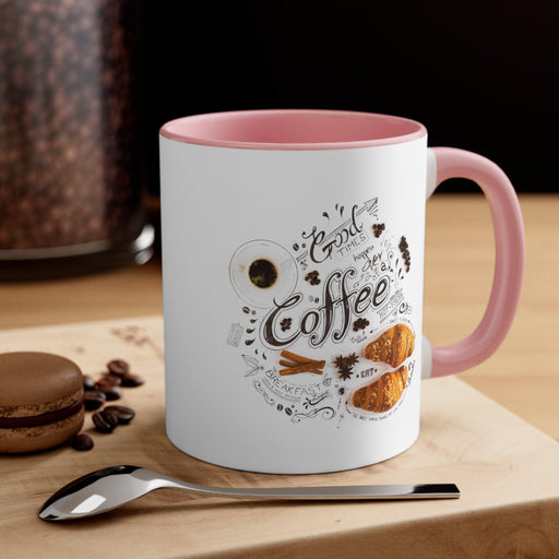 Personalized Vibrant Accent 11oz Coffee Mug - Colorful Dual-Tone Cup