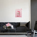 Elegant Pink Wedding Wall Art - Timeless Home Decor Statement
