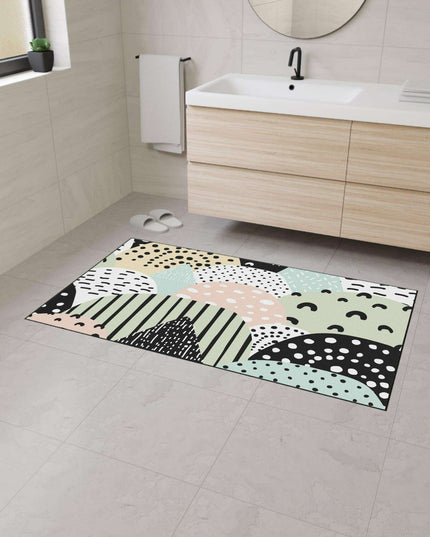 Chic Customizable Heavy Duty Polyester Floor Mat for Home Safety