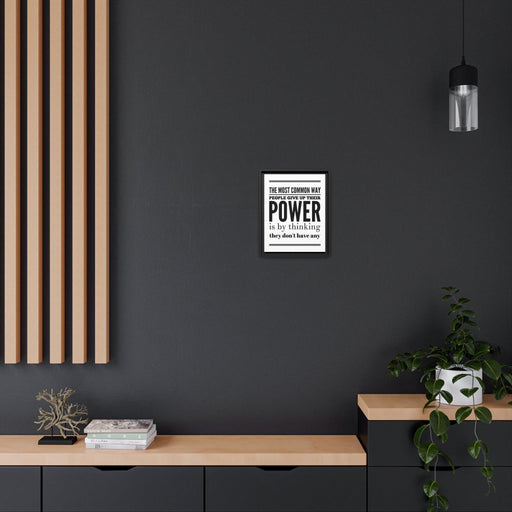 Elevate Your Space with Inspirational Matte Canvas in Elegant Black Frame