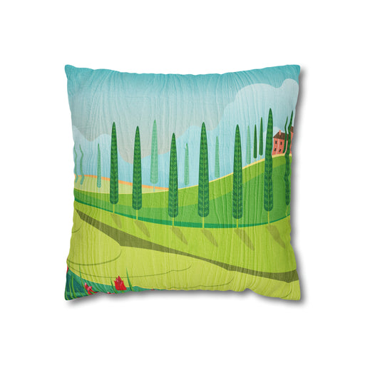 Elegant Tuscany Pillow Cover with Concealed Zipper