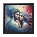 Romantic Matte Canvas Art with Chic Pinewood Frame