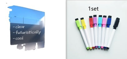 Acrylic Magnetic Sun Moon Weekly Dry Erase Memo Board