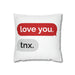 Love Infused Decorative Pillow Case for Valentine's Day
